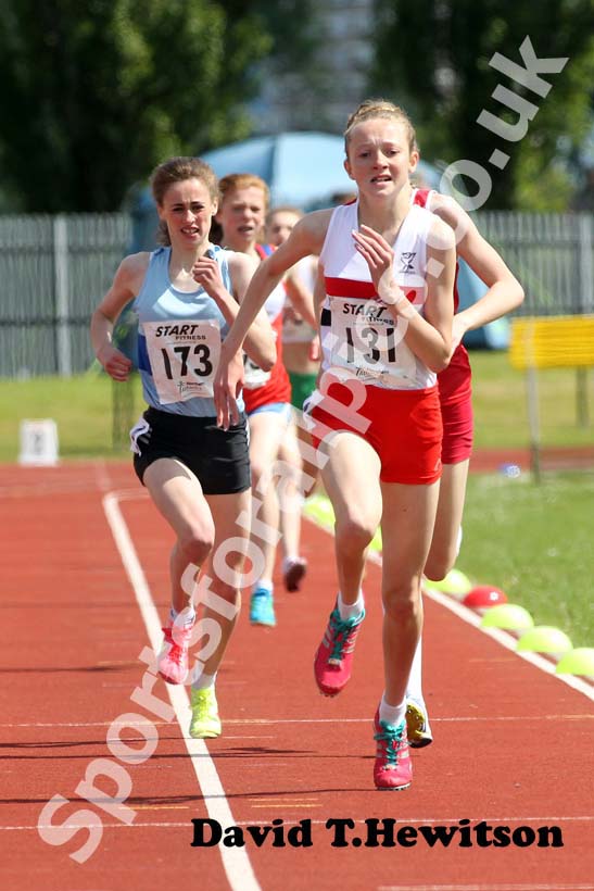 Rosie Johnson, under-15 1500 metres, Northern under-15/17/20s.
